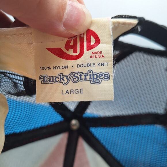 Vintage Lucky Stripes Georgia Bulldogs Trucker Snapback Hat Large Soft Brim - Picture 7 of 7